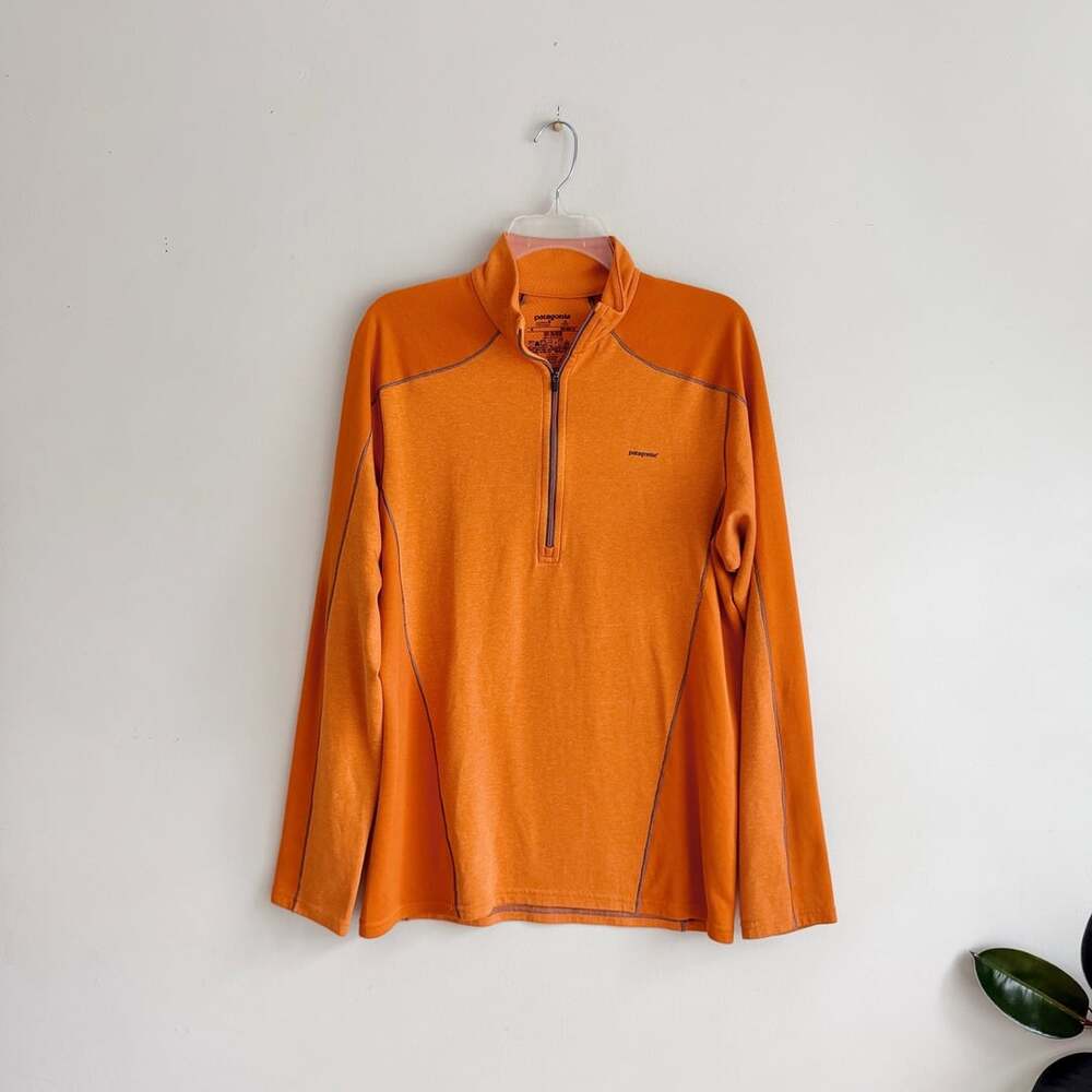 Patagonia Capilene 3 Midweight 1/4 Zip Pullover Size M Orange